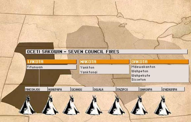 Eine Karte der Vereinigten Staaten mit sieben hervorgehobenen Ratfeuern, wobei jede Stadt mit ihrem Namen und ihrem Standort beschriftet ist.