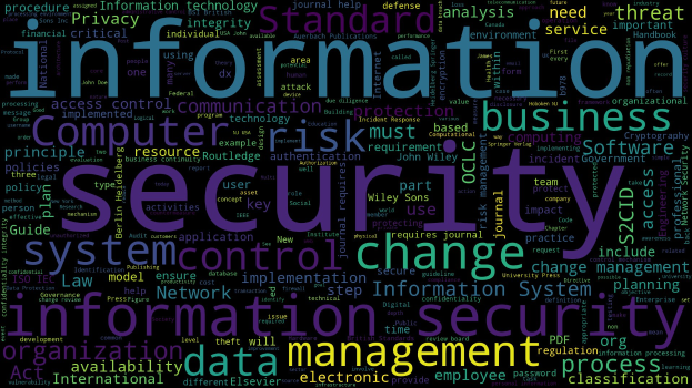 Eine kreisförmige Wortwolke mit dem Satz "Information Security" in verschiedenen Sprachen, angeordnet nach Größe und Farbe von hell nach dunkel blau, die seine Bedeutung in Geschäftsprozessen hervorhebt.