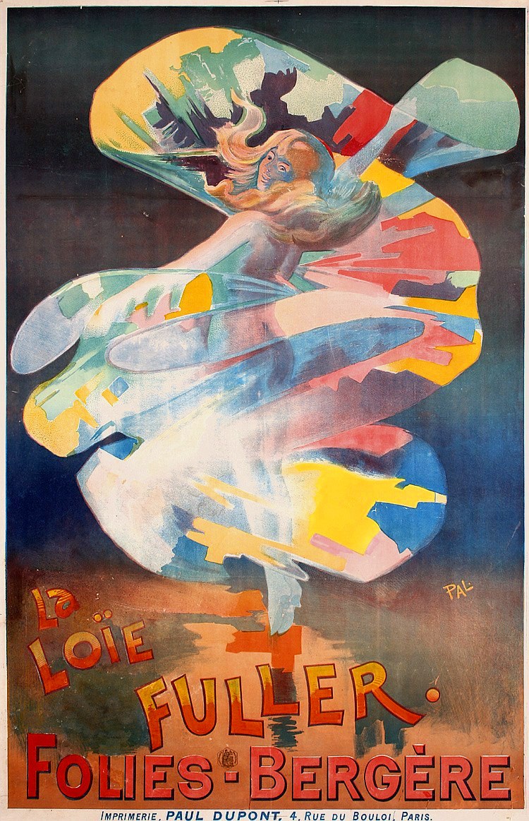 A concert poster featuring a woman in a bright yellow patterned dress with her hair in a bun, standing in tall grass under a blue sky with white clouds.
