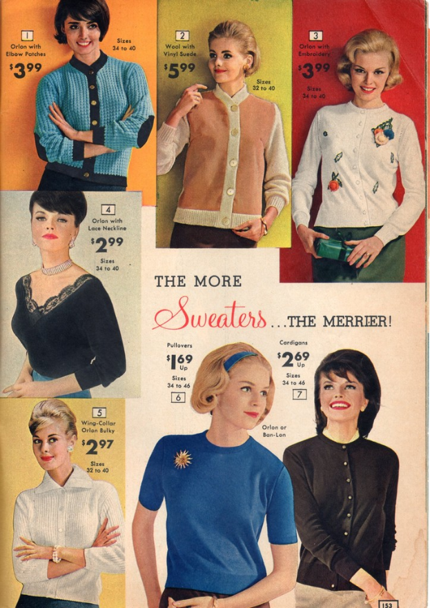 Ein Collage-Bild mit verschiedenen Frauen in unterschiedlichen Kostümen, jeweils begleitet von Text und Dollar-Beträgen.