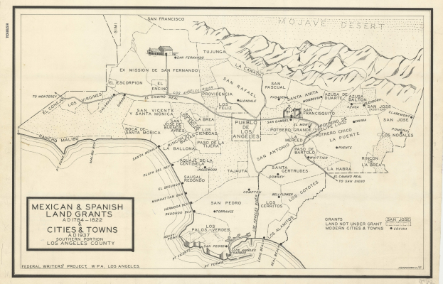 Detailierte Karte von Mexiko mit spanischen Landgräntzen, Städten und Ortschaften, begleitet von erklärendem Text.