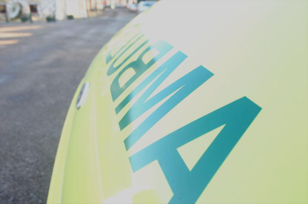 Ein Treibstofftank mit der Aufschrift "AMBUL".