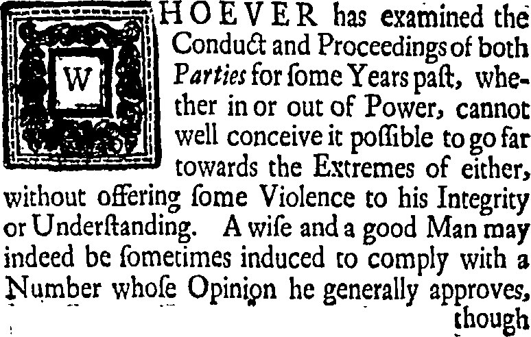 Schwarzes und weißes Foto eines Mannes in Anzug und Krawatte mit zentrierter Schrift und Logo, die über politische Verhaltensweisen und Integrität diskutieren.