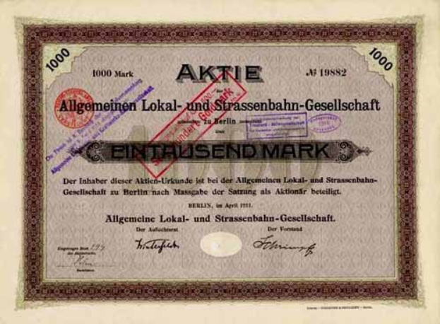 Alter deutscher Regierungsschatzanweisungsschein mit gedrucktem Text und numerischen Figuren.