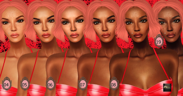 Eine animierte Abbildung mehrerer Frauen, die nebeneinander stehen und einander ähneln, mit Zahlen von 04 bis 08 und 19, die auf ihren Gesichtern aufblinken.