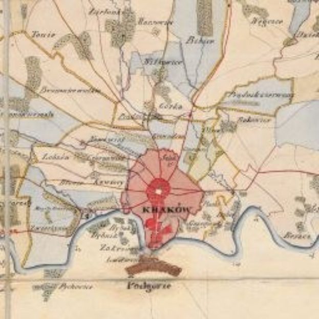 Alte Karte von Charkow, Russland, zeigt Straßen, Gebäude und Sehenswürdigkeiten innerhalb der Grenzen des Russischen Reichs.